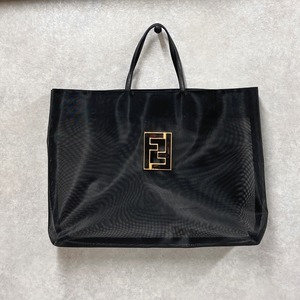 FENDI フェンディ トートバッグ メッシュ ブラック 7348-202205