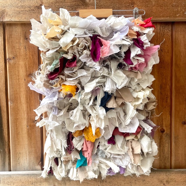 yao "India Bushy Rug M Whitish" 36cm×58cm ラグ⑥