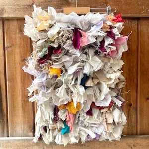 yao "India Bushy Rug M Whitish" 36cm×58cm ラグ⑥