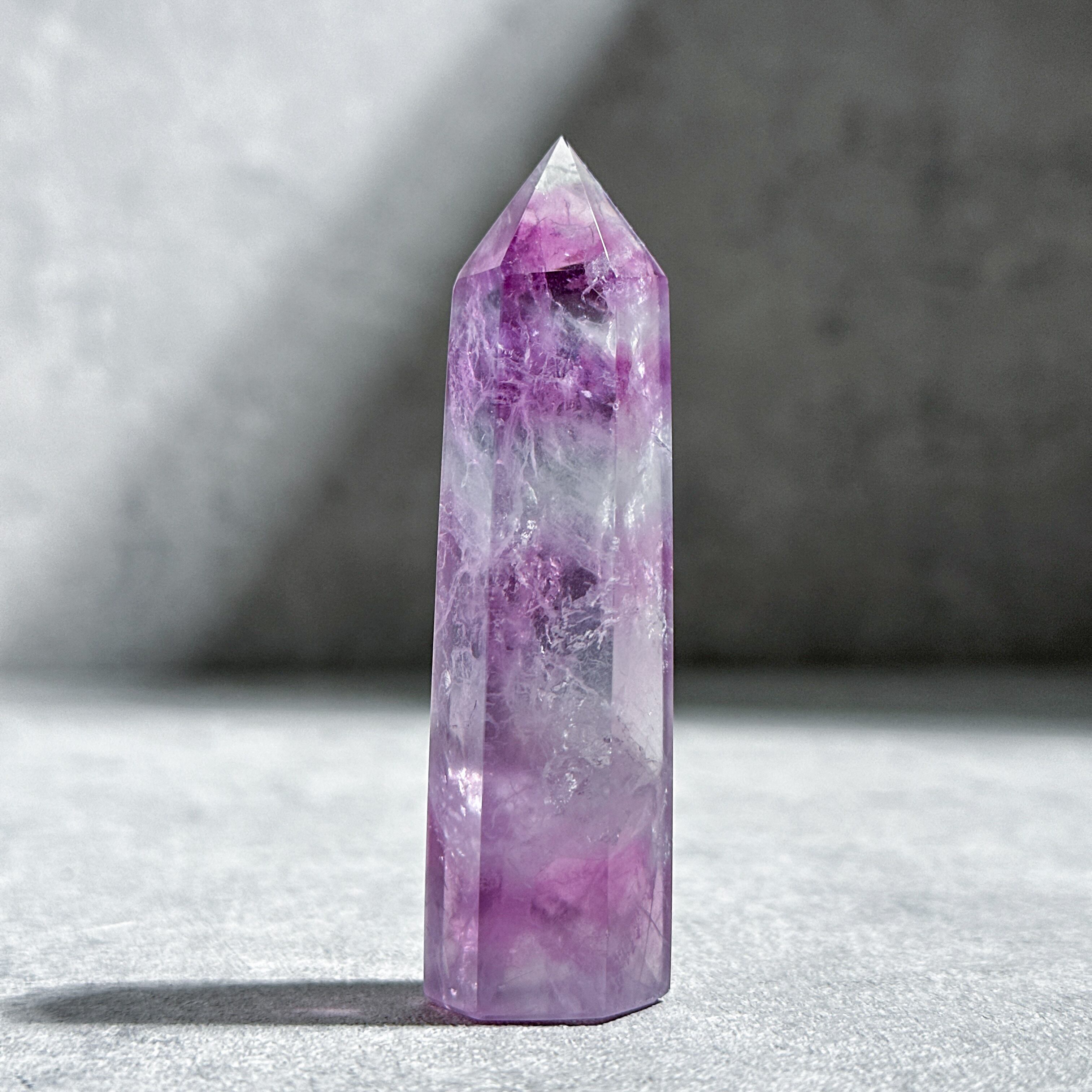 天然石　タワー　虹のようなフローライト　フローライト レインボーフローライト タワー型85◇ Rainbow Fluorite ◇天然石
