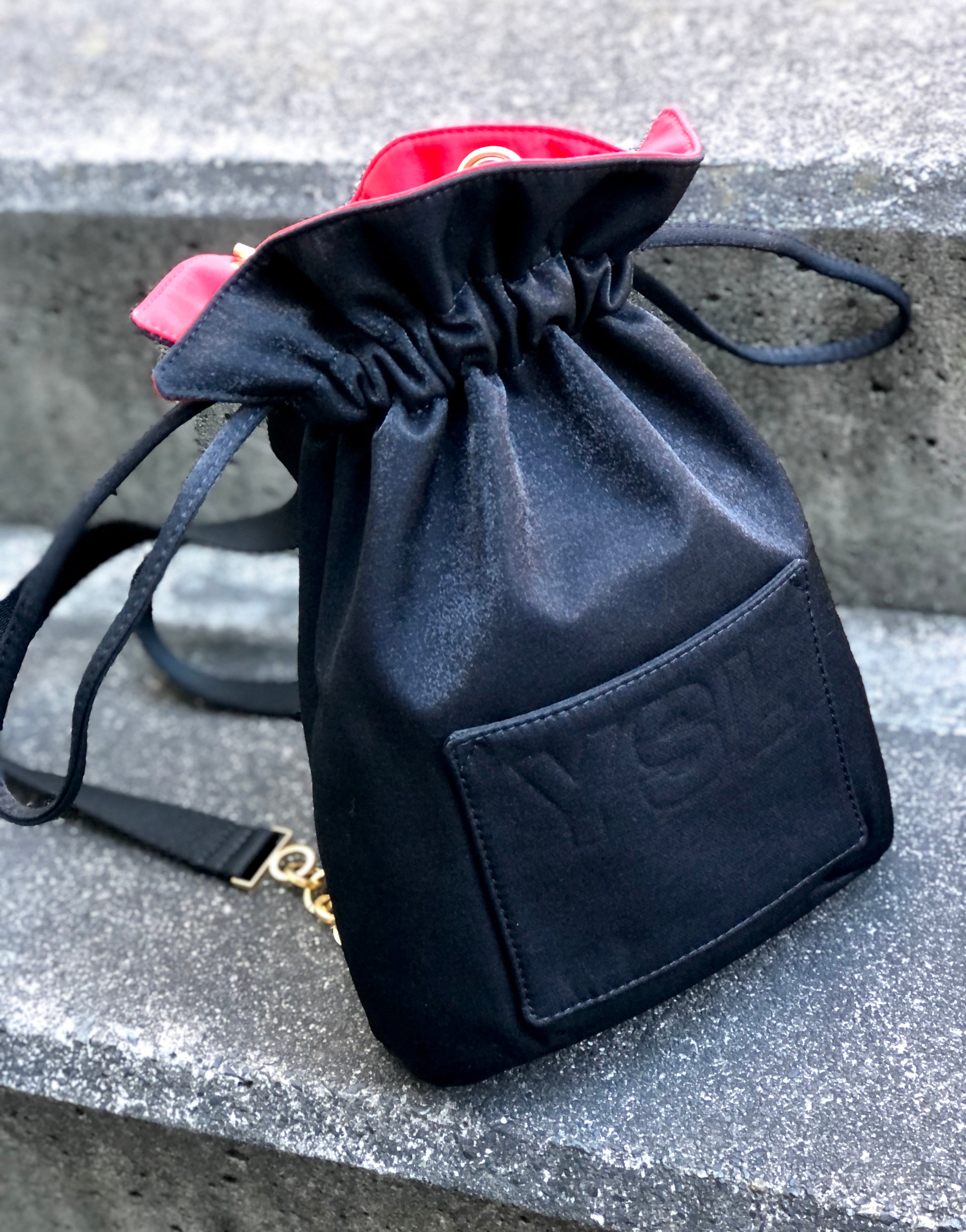 Yves Saint Laurent イヴ サンローラン YSL ナイロン グリッター