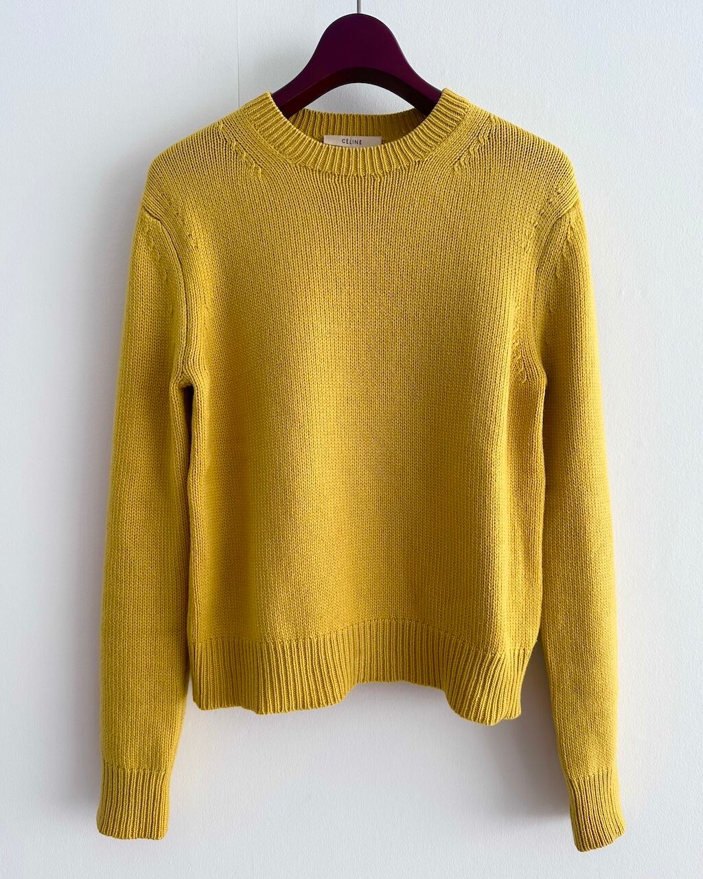 CÉLINE by Phoebe philo CASHMERE COTTON KNIT PULLOVER | dear closet