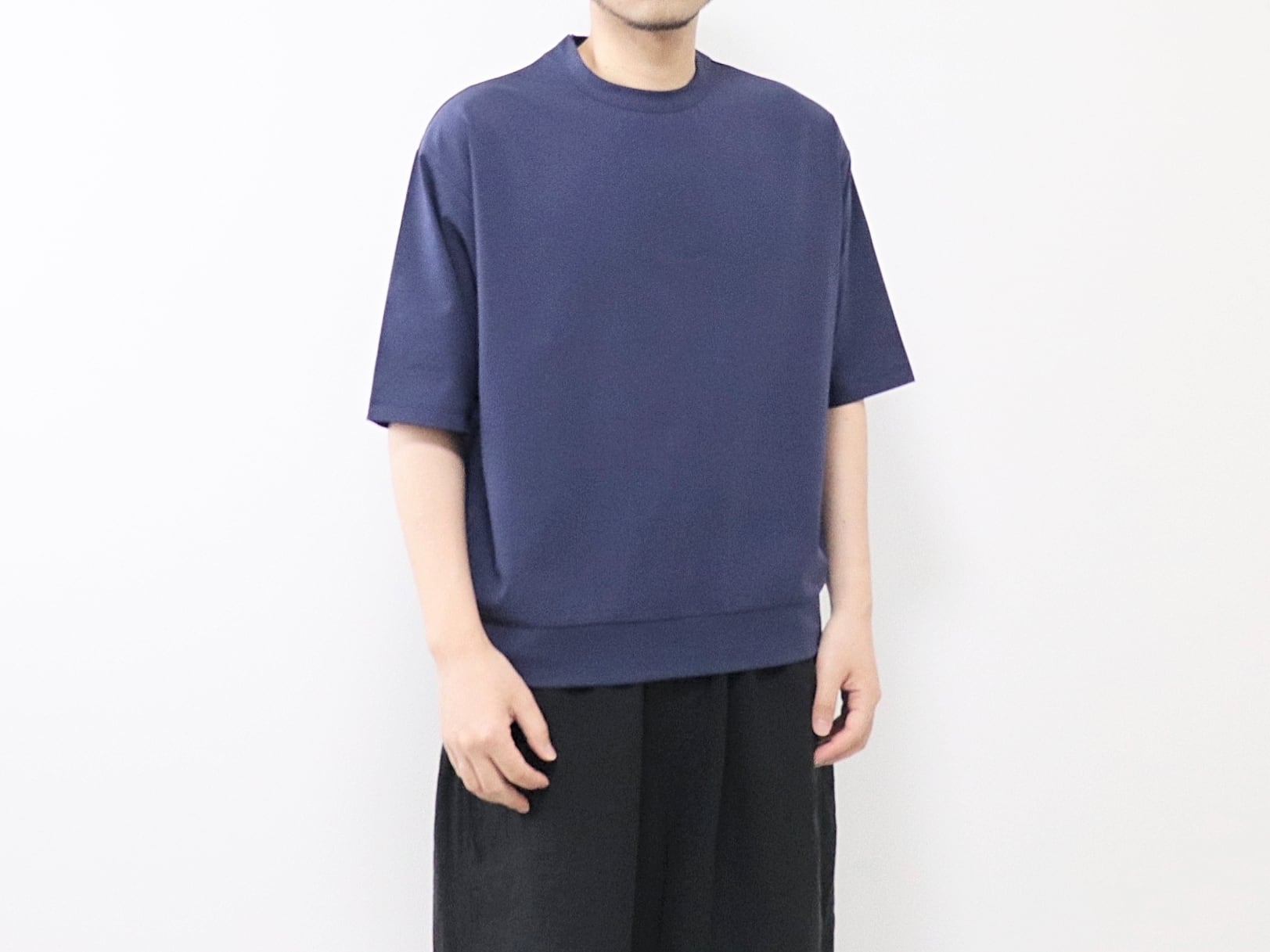 DUAL VOICE / クールタッチトリコット スウェットTee - NAVY