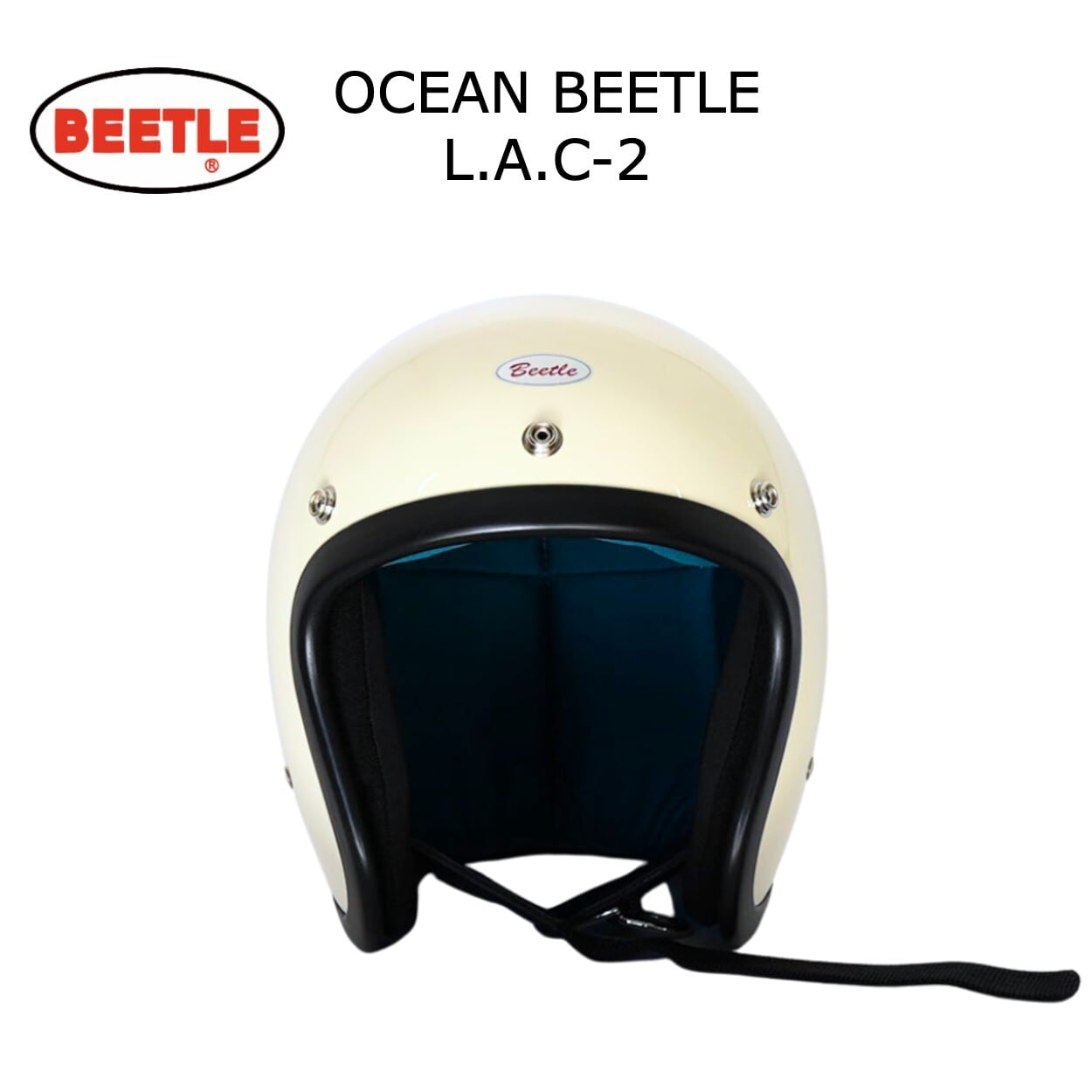 新品OCEAN BEETLE Mサイズ L.A.C ダブルストラップ　アイボリー オーシャンビートル LAC マット アイボリー Wストラップ黒！各サイズ