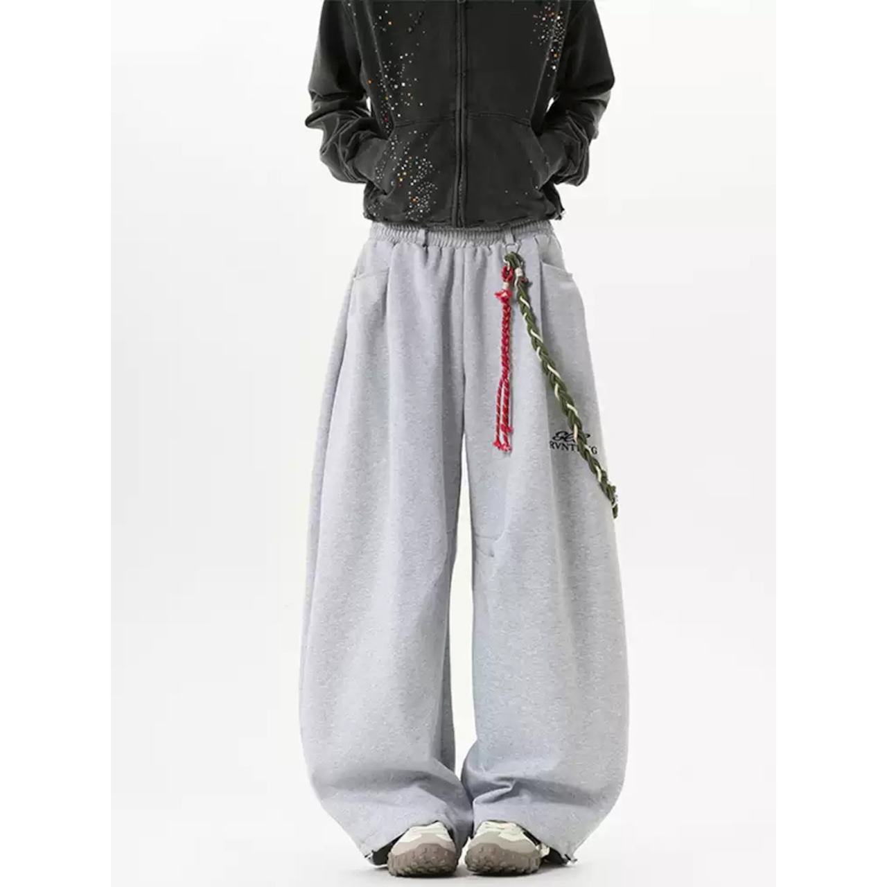 ストリート 迷彩ベルト スウェットパンツ P347