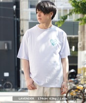 ◆スプレー風ハートロゴ プリントTシャツ◆wi-589592