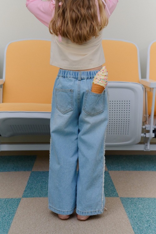 chouchoushasha［取寄］lace denim pants 26spring