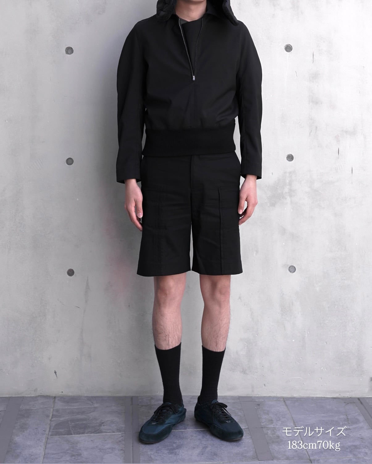 Pet tree kor レイヤードショートパンツ　サイズ46 Pet-tree-kor SS26 CRACKLIGHT SHORTS BLACK | hypeofficial