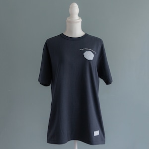 【Unisex】Sealing stamp logo Tシャツ (Navy)