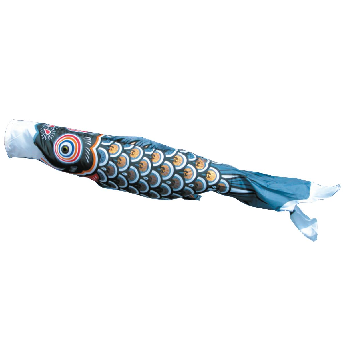 ゴールド鯉 黒 (金太郎付き) 5M 単品販売（徳永鯉のぼり） | 人形と