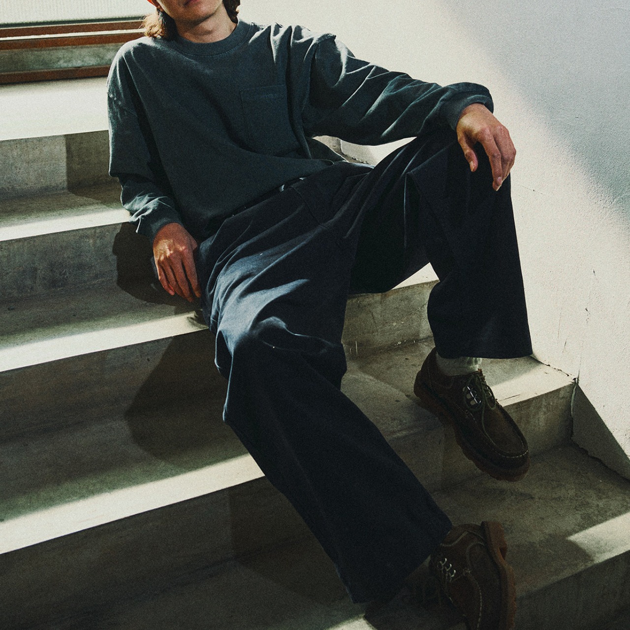 リバーシブル ディストレスド ロングスリーブT A2052 - 7