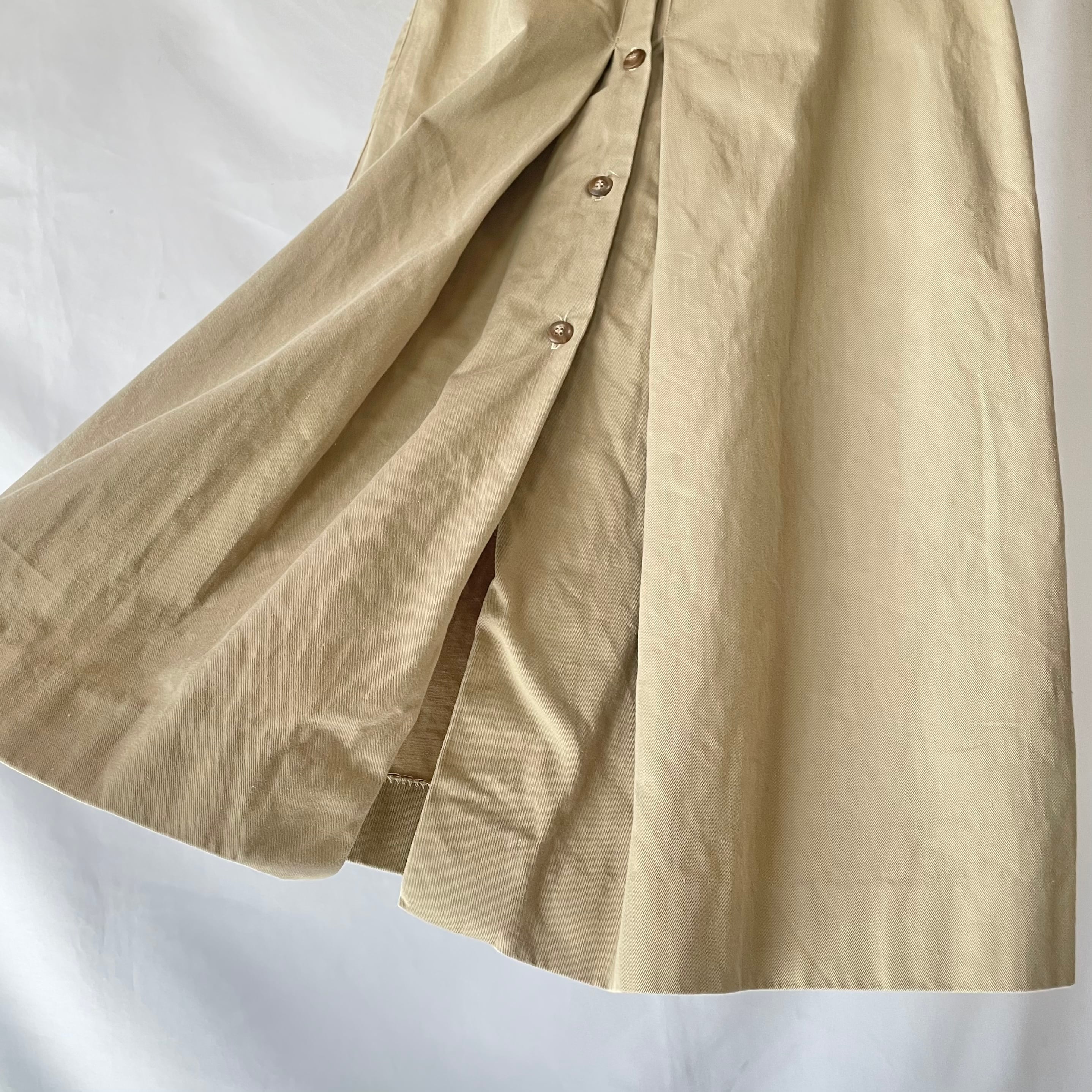Made in USA beige chino skirt アメリカ製ベージュ ロング Made in USA beige chino skirt アメリカ製ベージュ ロング