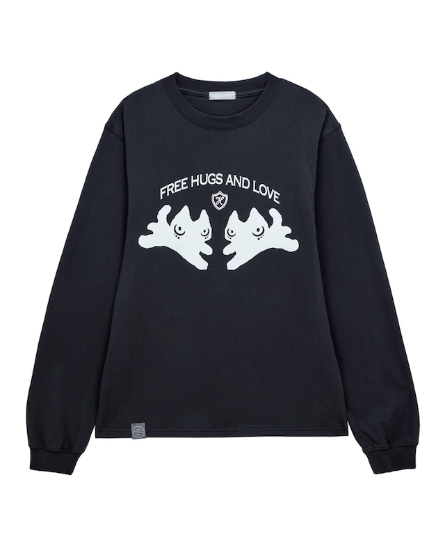 [hug your skin] Hugging long sleeve (charcoal) 正規品 韓国ブランド 韓国ファッション 韓国代行 日本 店舗 hugyourskin hug ハグユアスキン