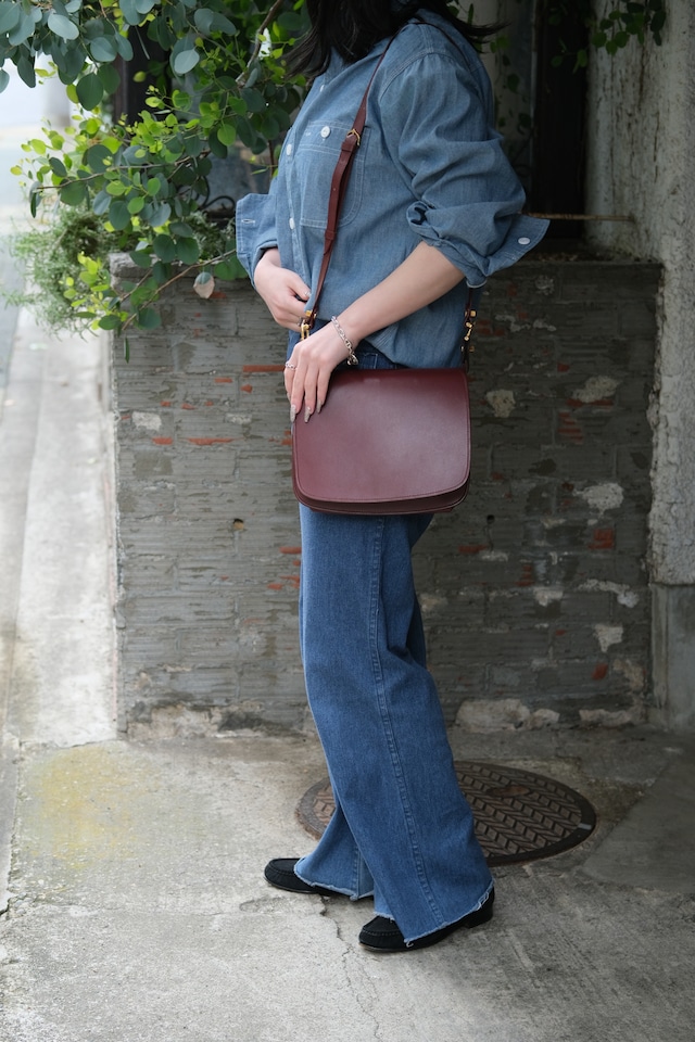 IORI/"Cartier" shoulder bag/ mast line/ hippie flap