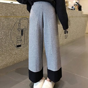 【送料無料】 ボトムス パンツ 2色 ガウチョパンツ フレア Aライン ガウチョ ロング ロング丈 マキシ マキシ丈 ダメージ ニット素材 かわいい 大人可愛い 大人女子 綺麗 シンプル カジュアル 大人 上品 おしゃれ お洒落 こなれ感 ラフ エレガント コンサバ 着痩せ 無地 冬 30代 40代 レディース 女性用 ママ ママ服 お出かけ 女子会 お呼ばれ 休日 お茶会 着回し 普段使い 重ね着 韓国 韓国系 ファッション コーデ スタイル 楽ちん あったか 暖かい 穴あき 体型カバー バイカラー