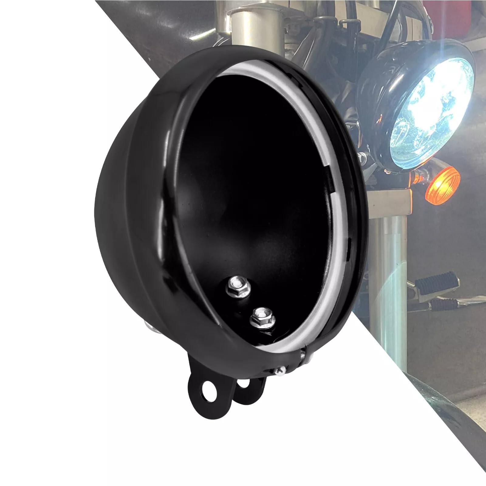Largoods 5.75インチ LED ヘッドライト ハウジング バケット 5.75