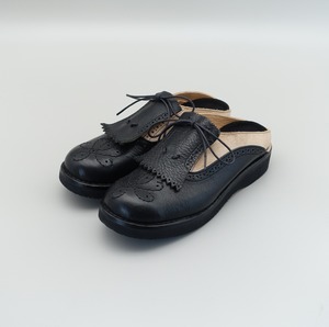 サボ“Sabot Ghillie” / Black × Wax Camel / レディス23.5cm / sayu