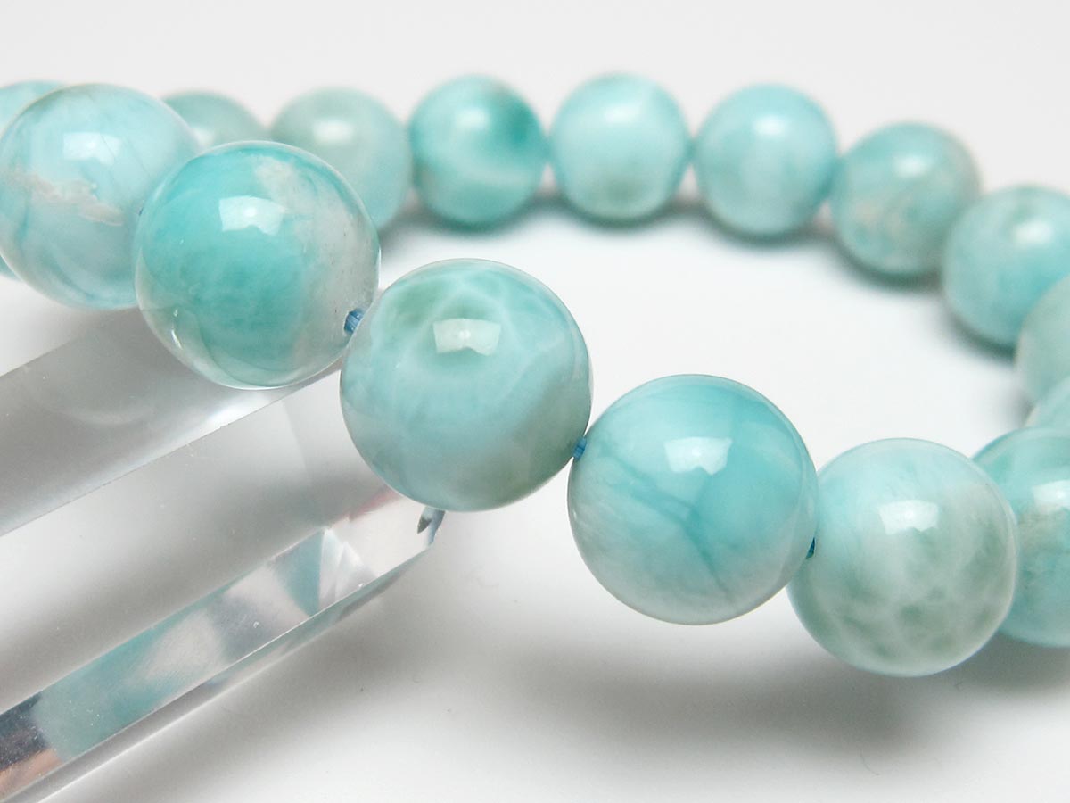 ラリマー ブレスレット 13mm 一点物 111-56496 | 天然石