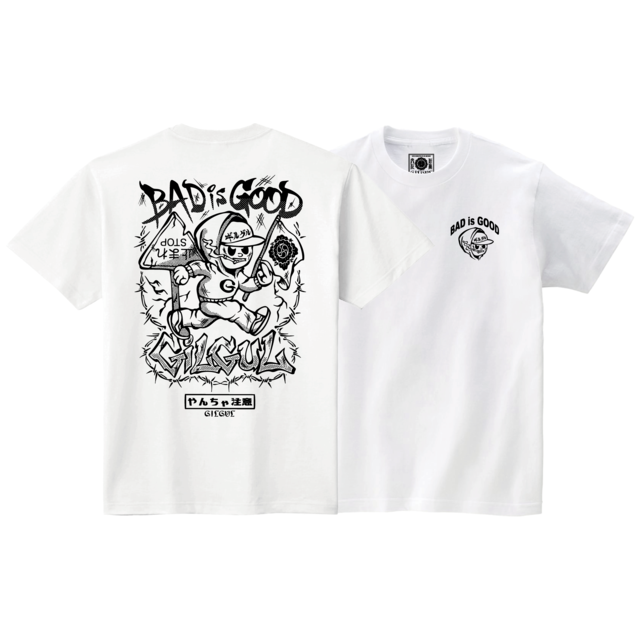 悪餓鬼 T-SHIRT WHITE