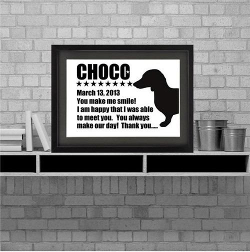 Dog poster#SILHOUETTE(A4)