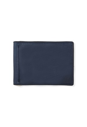 COWHIDE LEATHER WALLET INDIGO