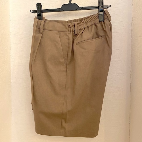 Thick And Thin Stretch Short Pants　Greige