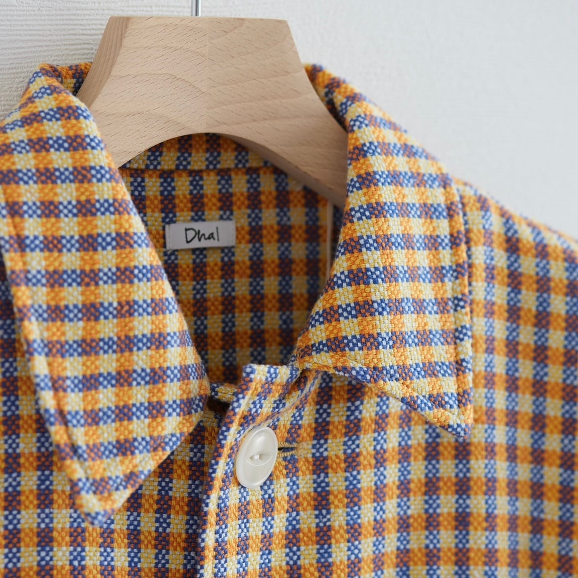 美品 dhal チェックシャツ ダル Dhal(ダル) /シルクツイード ワークコート /マルチチェック | えがお