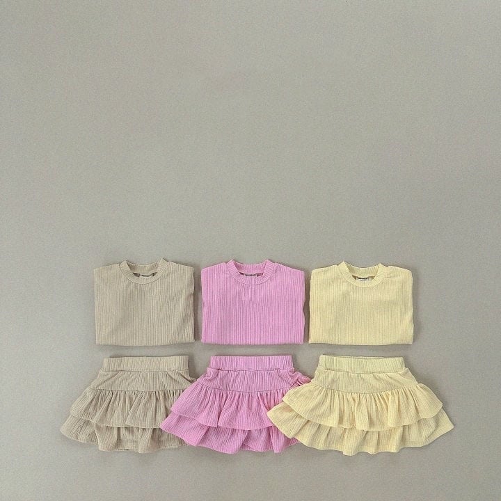 【BABY&KID】2024新作 可愛いボリューム袖セットアップ