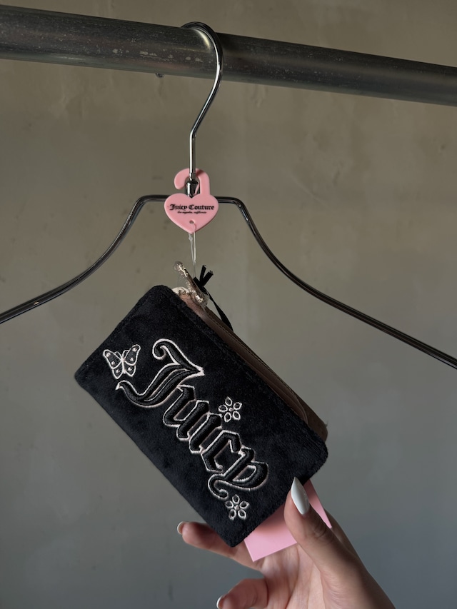 JUICY COUTURE logo butterfly velours wallet