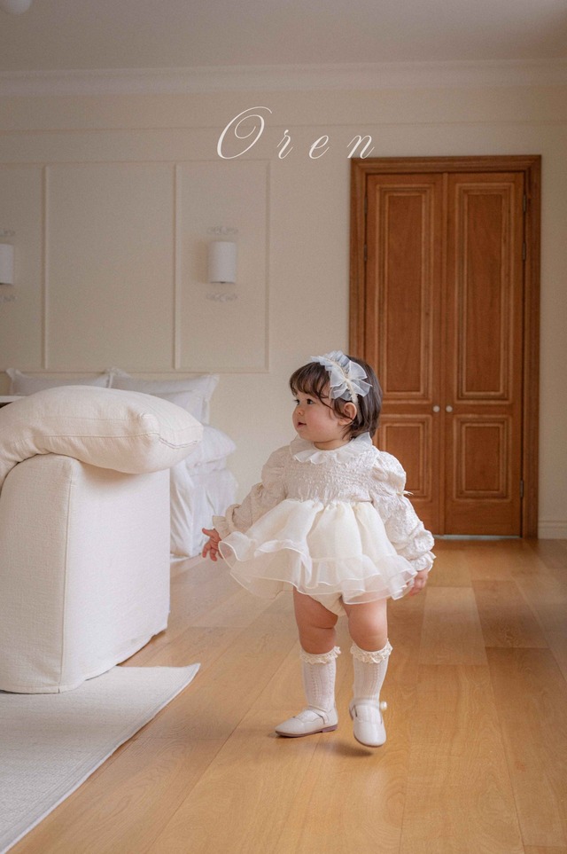 ラスト1 creamS【即納】<OREN>  Bianca organza suit