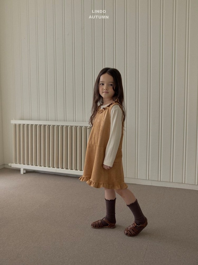 【取寄】lindo|suede dress|スエードワンピース|XS-XL|kids|26 autumn