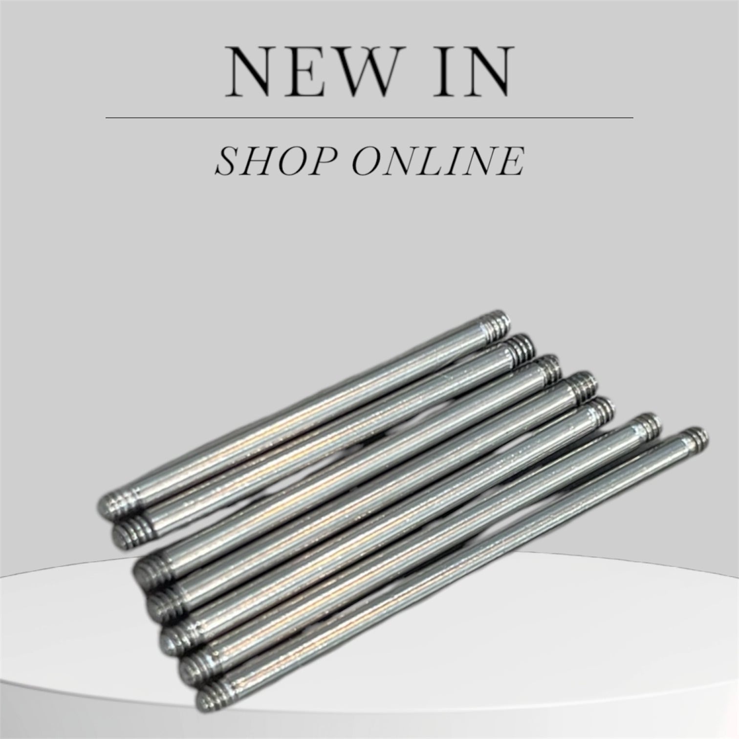 14G ストレートバーベル ロング 20mm〜28mm | ボディーピアス専門店GIN