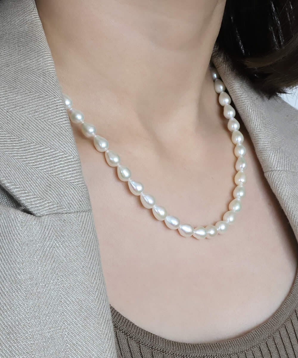 約7ミリ　42cm　32g　真珠　パールネックレス　Pearl necklace