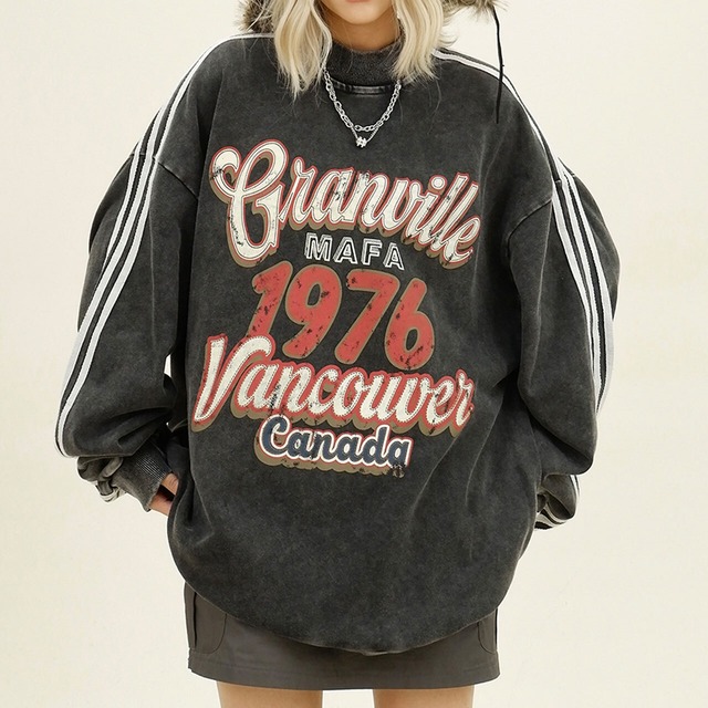 ヴィンテージロゴカレッジスウェット 2col   R00859