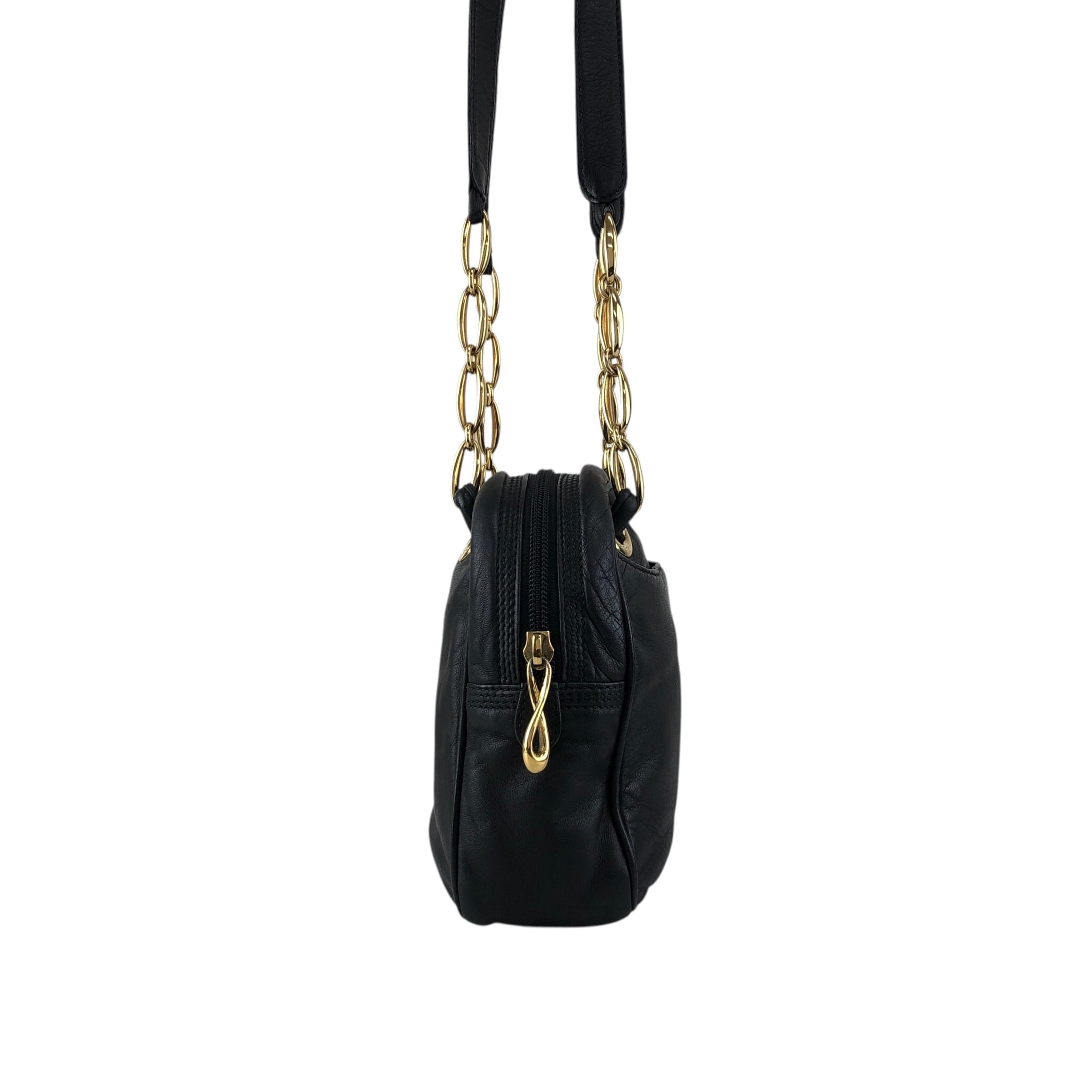LOEWE ロエベ ハンドバッグ ブラック アナグラム型押し ナッパレザー