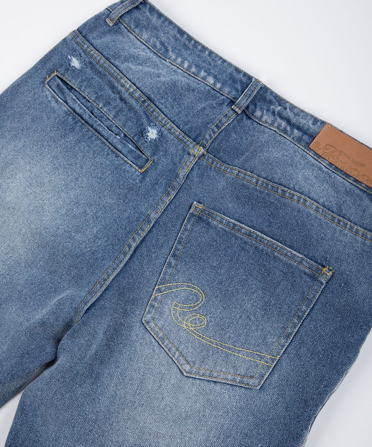 【#Re:room】VINTAGE CRASH TIGHT FIT STRAIGHT DENIM［REP207］