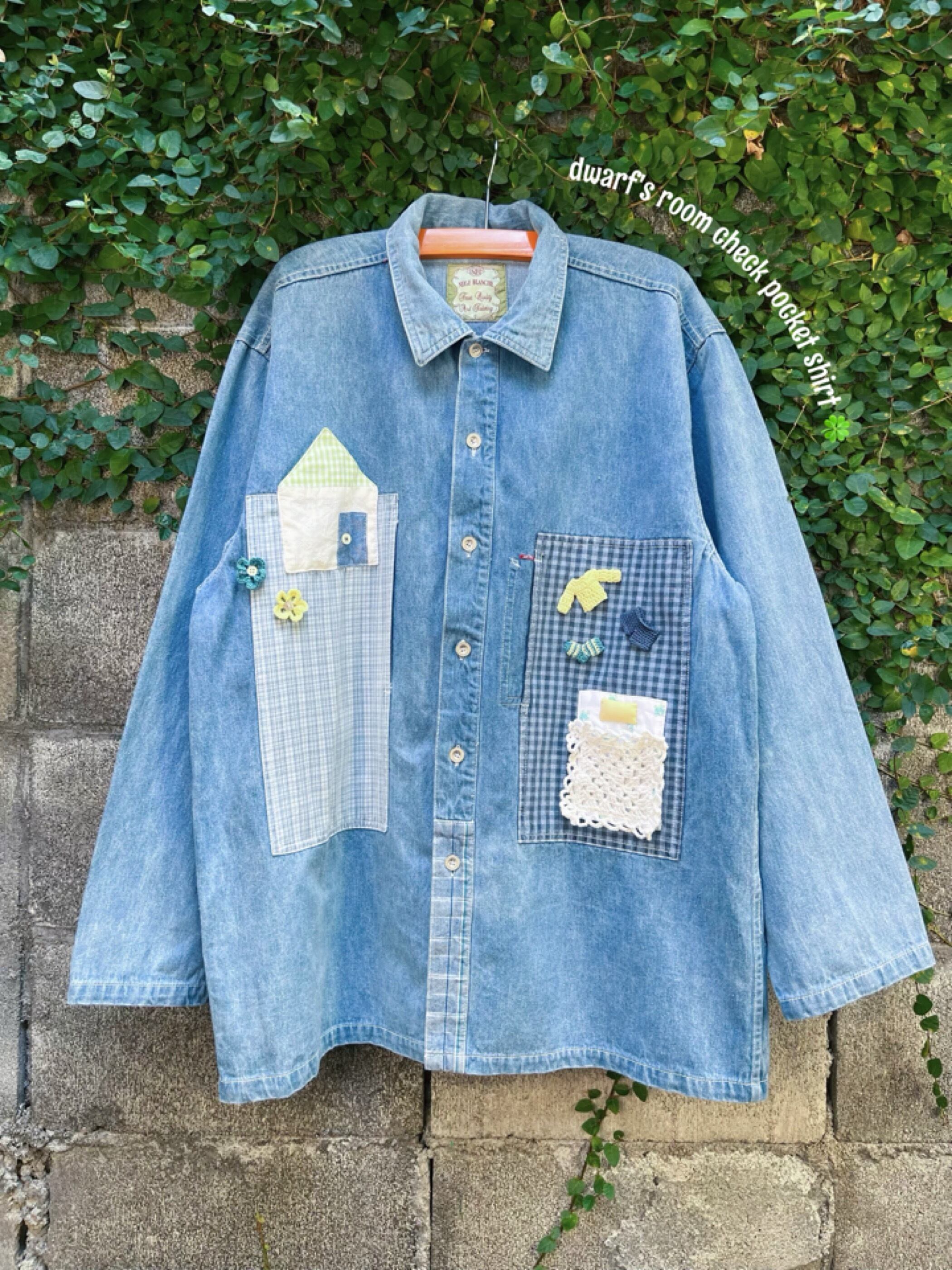 remake ✂︎ dwarf's room check pocket shirt