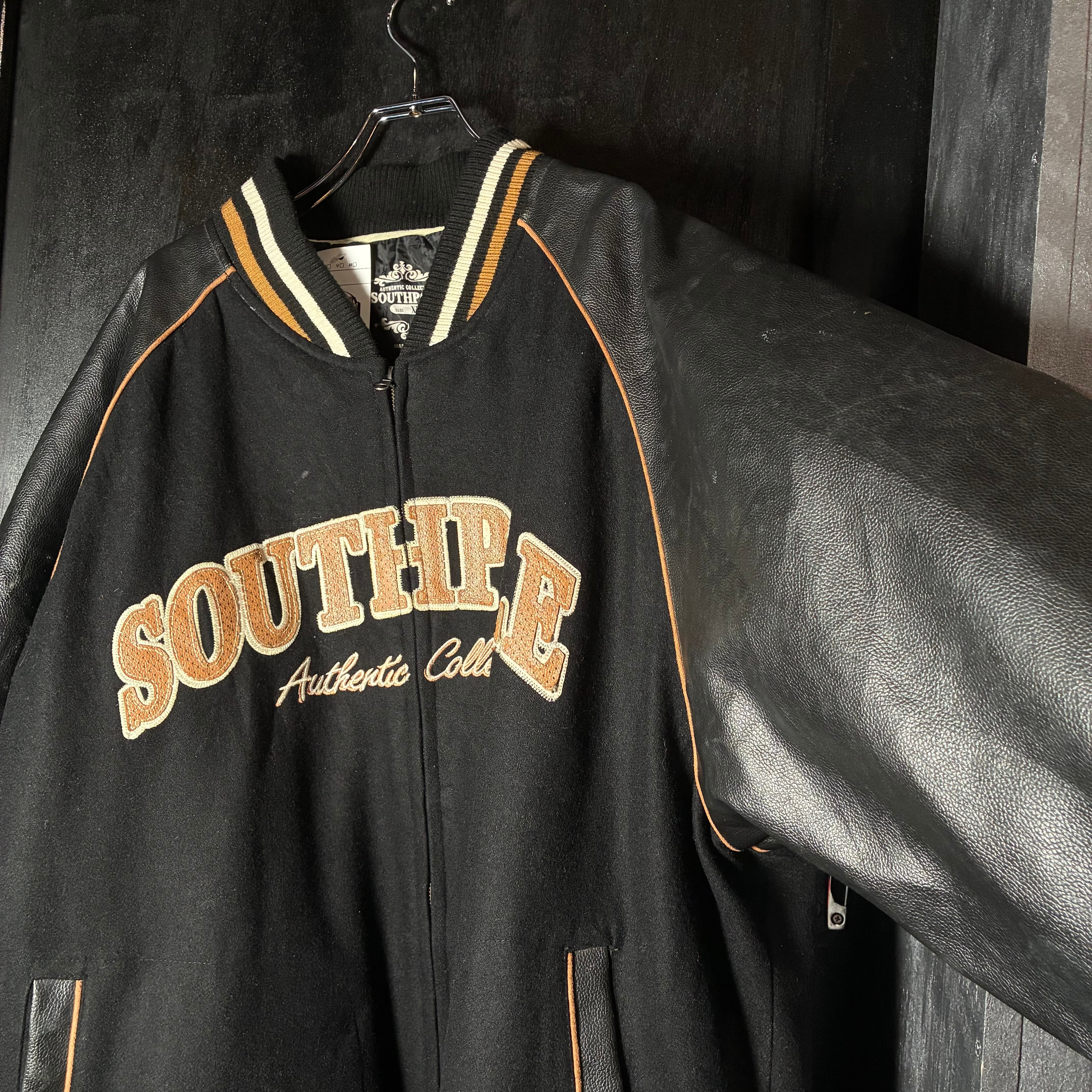 SouthPole 90's サウスポール ビンテージ スタジャン 肉厚 XL bc9c5c504a09a49cf904ca3349b85c