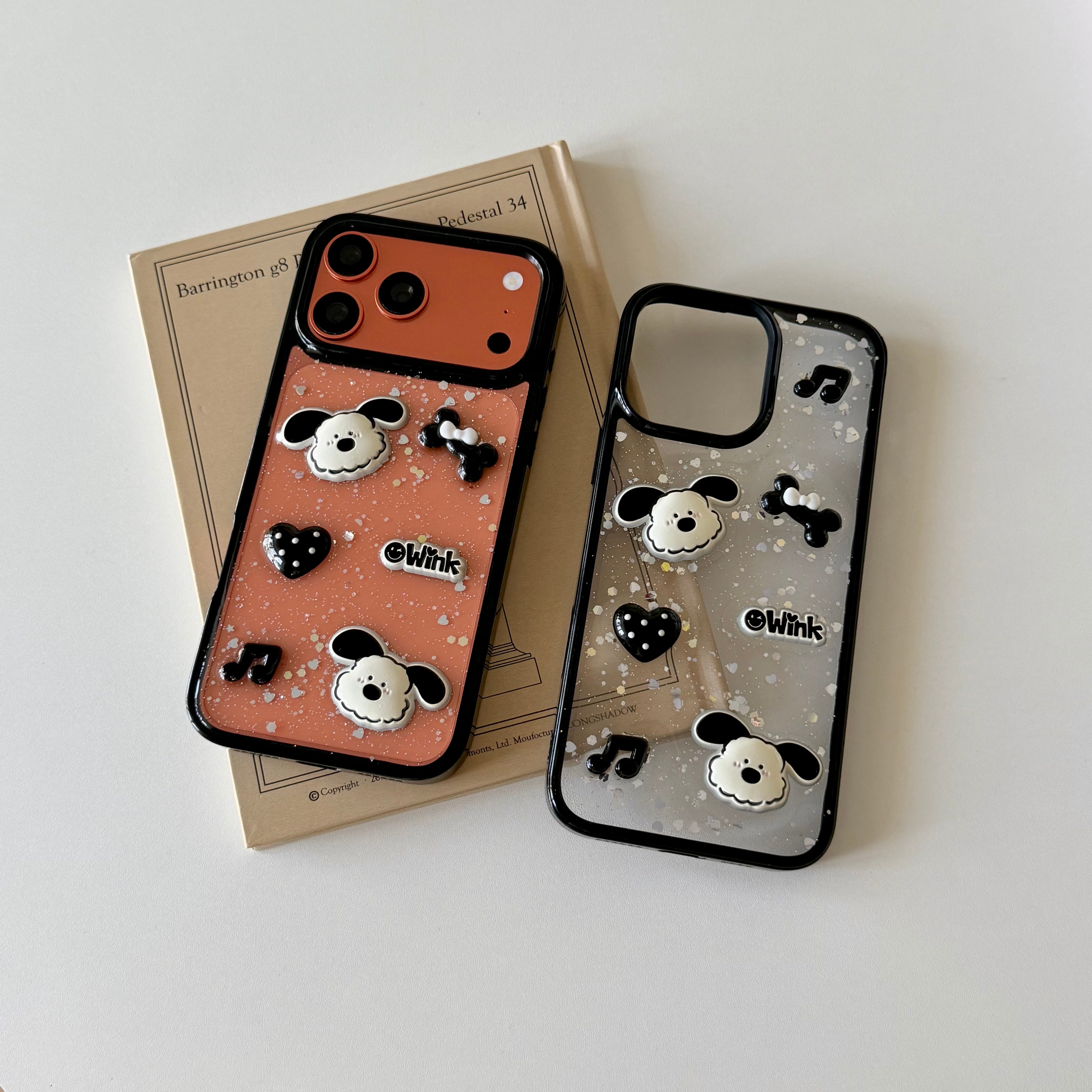 ワンちゃん iPhone 17 16 15 14 13 12 ケース クリア 可愛い 耐衝撃