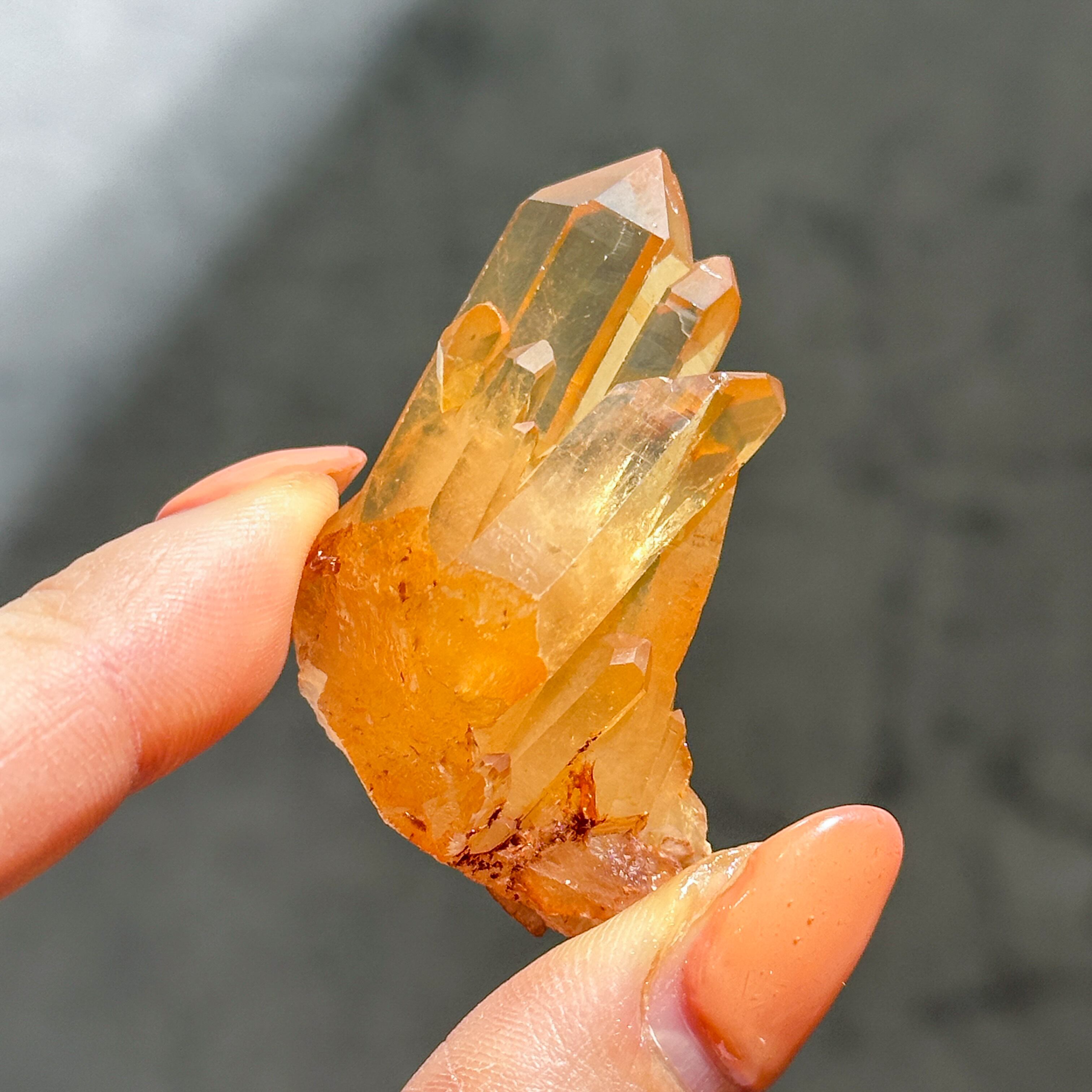 ミナスジェライス産タンジェリンクォーツ クラスター94◇ Tangerine