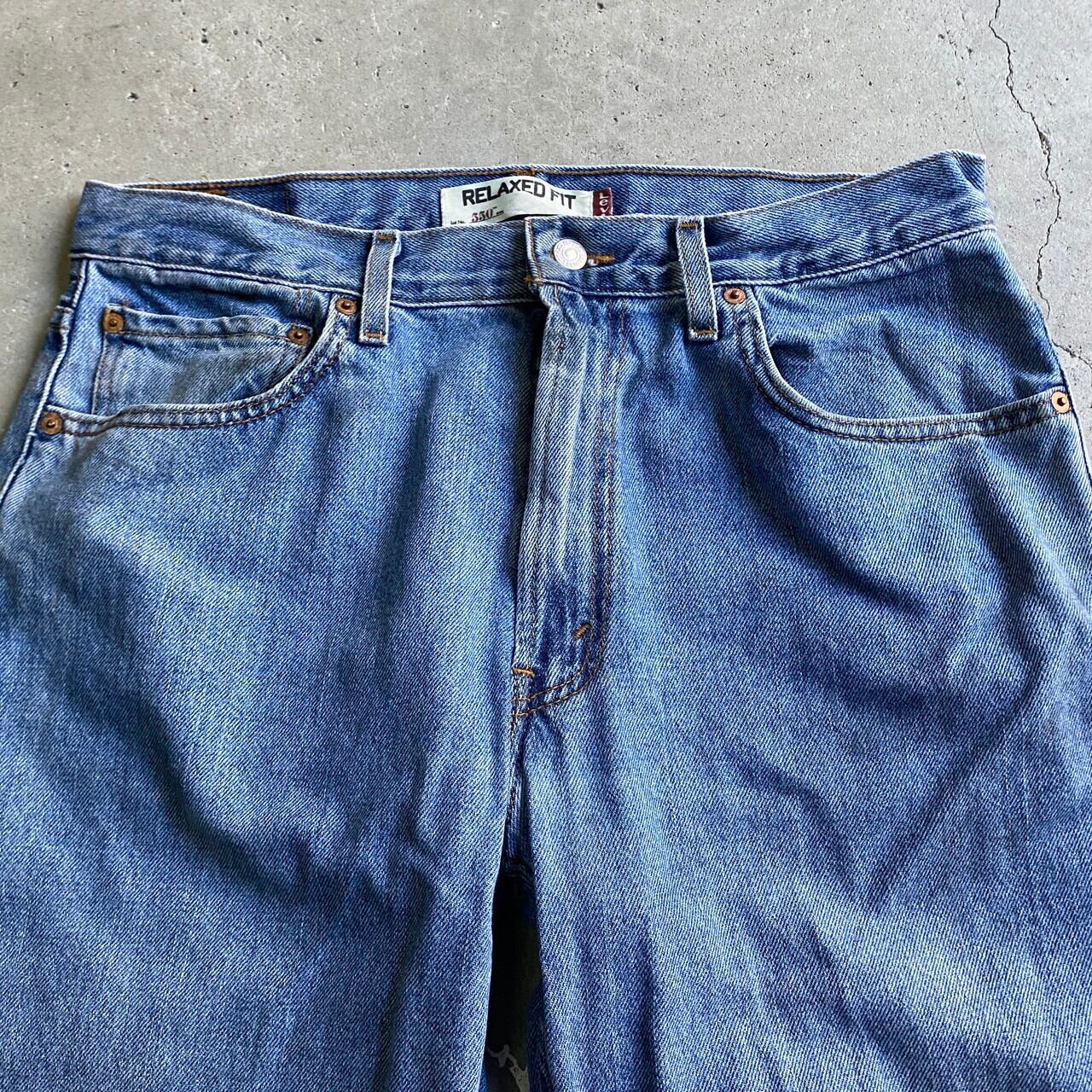 W34 Levi's 550 ダークブルーデニム 00s ハイチ製 パンツ 青 W34 Levi's 550 ダークブルーデニム 00s ハイチ製 パンツ 青