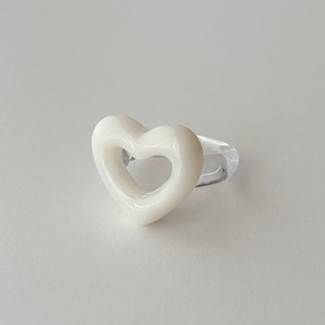 soufflé coeur ring - crème