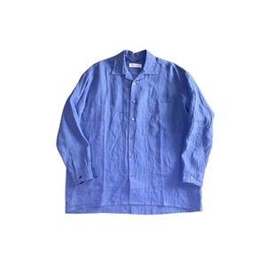 PERS PROJECTS / linen WIDE FIT open c shirts  / lavender
