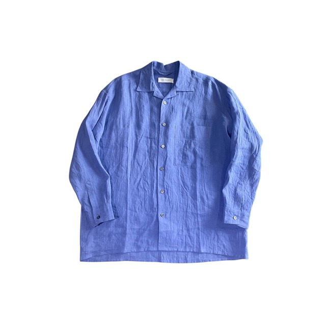 PERS PROJECTS / linen WIDE FIT open c shirts  / lavender