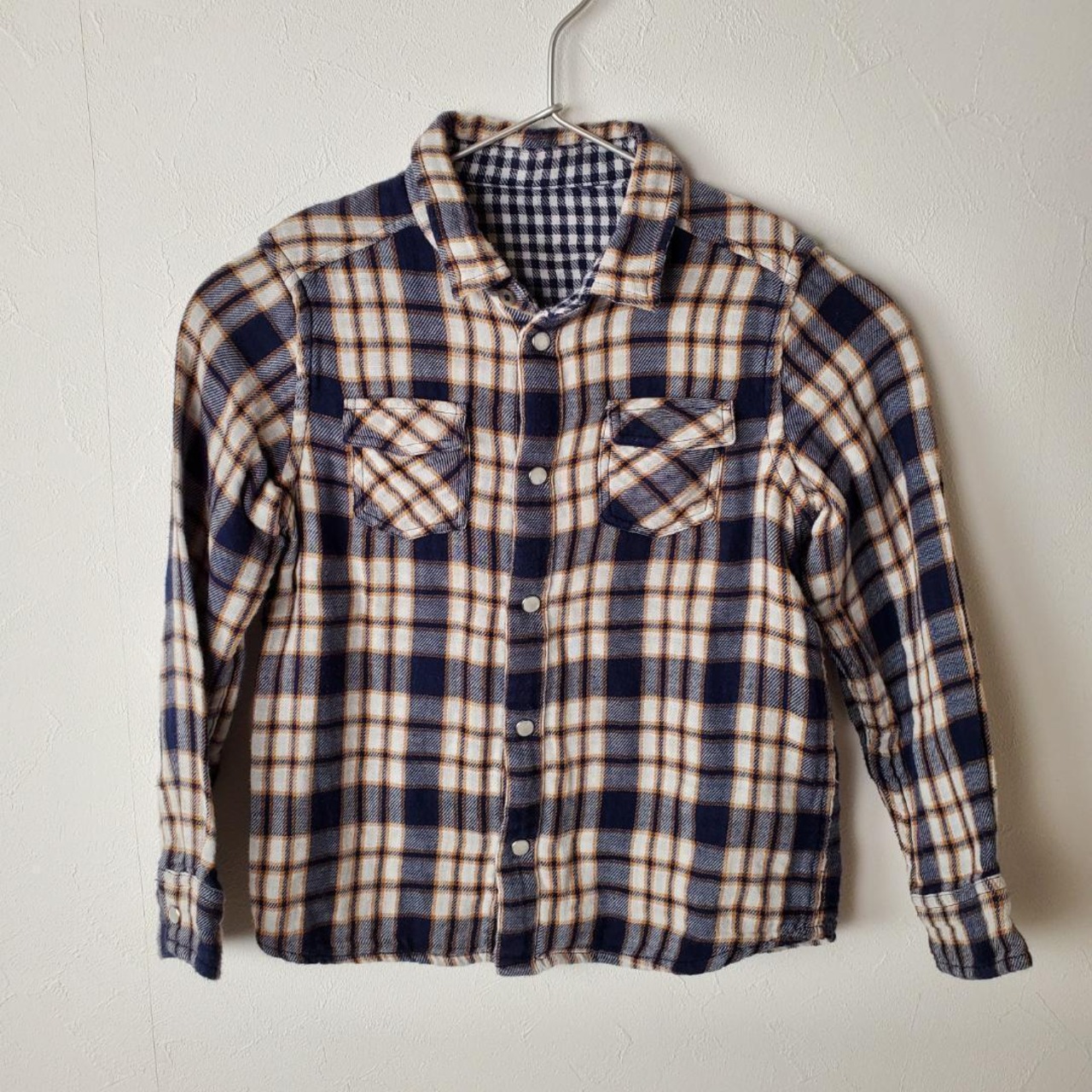 【USED】ネルシャツ　美品　オシャレ　120サイズ