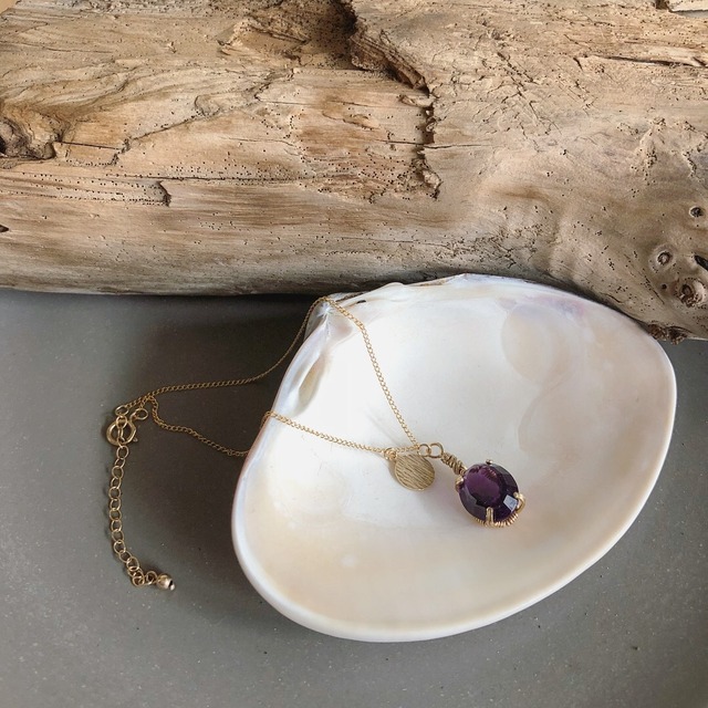 【オーダーメイド】【リメイク】アメジストのチェーンブレスレット