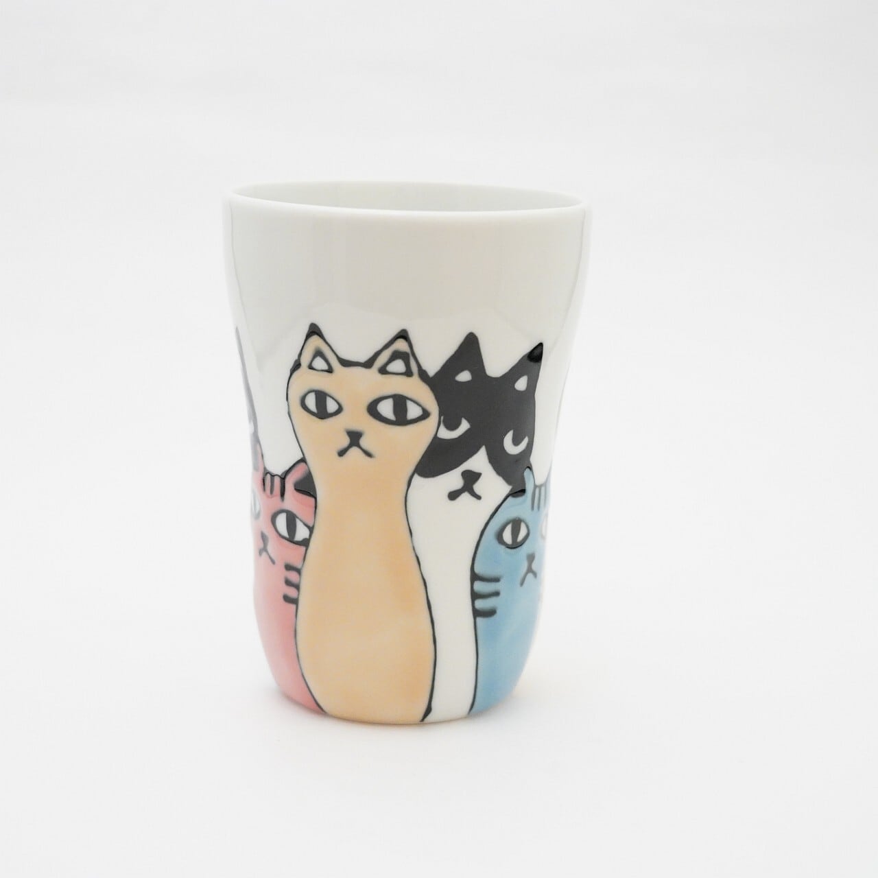 【大新窯】波佐見焼 ネコ会議 トールカップ