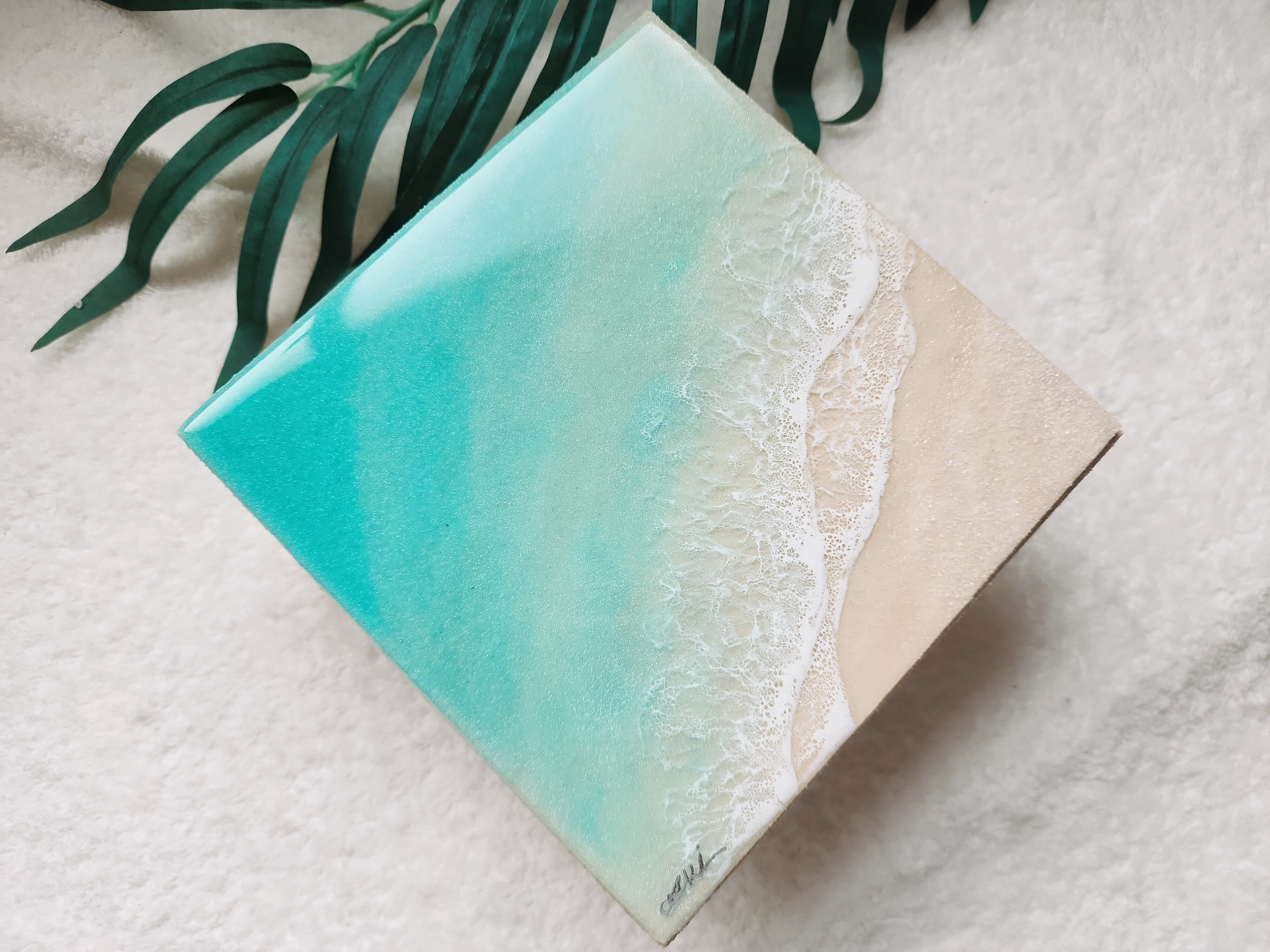 430.オーシャンレジンアート 15cmパネル