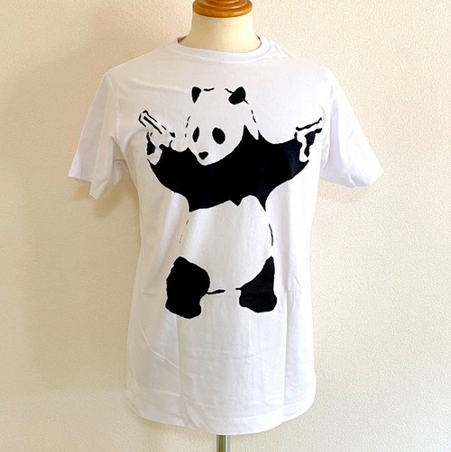 BANKSY T SHIRT - PANDA White