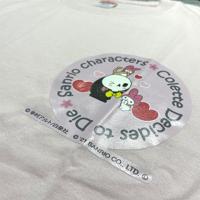 Tシャツ（XLサイズ）　Sanrio characters × コレットは死ぬことにした